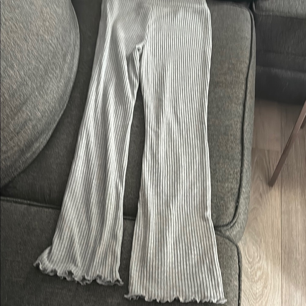 Planet heart light grey ribbed lounge pants